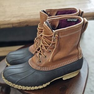 L.L. Bean Goretex Leather Boots 8